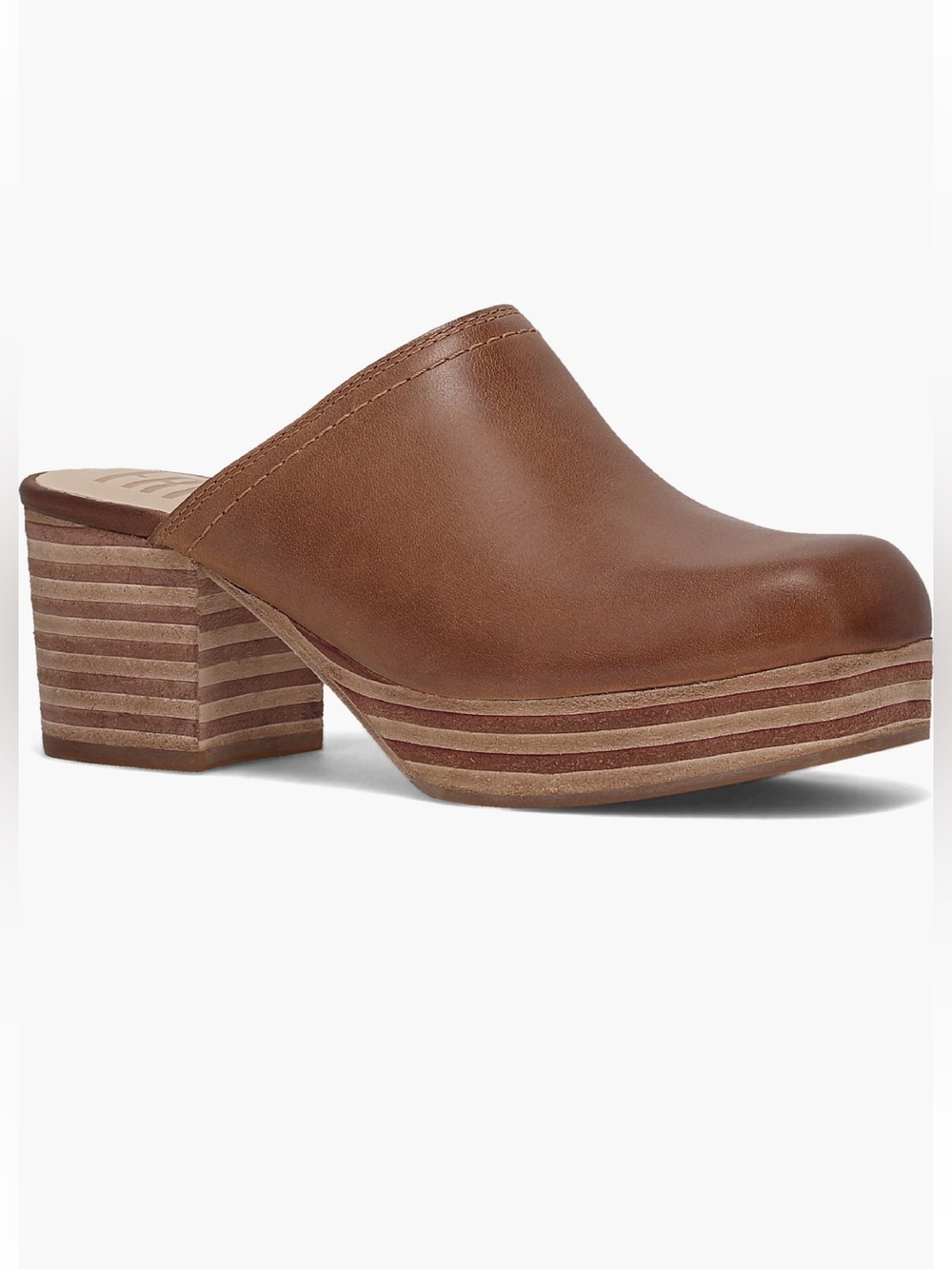 NEW Frye Campus Leather Clog in Saddle